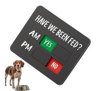 Feeding Reminder for Pets, Morning Evening Slider, Magnetic or Double-Sided Adhesive Memory Slider - For Daily Routine Weight Loss Fridge Kitchen Home Appetite Control