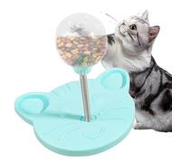Feeding Station, Ball with Spring, Spring Cat Treat Dispenser Toy, Interactive Pet Toy, Food Dispenser Hard Slow Feeder for Cats and Small Dogs
