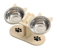 Feeding Station for Cats, Adjustable Dog Food Bowl Stand, Pet Fountain for Kittens, Puppies, Elderly Animals, Multi-Pet Households for Indoor and Outdoor Use at Home