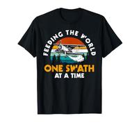 Feeding The World One Swath At A Time Crop Dusting Farmer T-Shirt