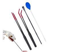 Feeding Tweezers for Reptiles, Food Tweezers for Snakes, Feeding Clamp with Rubber Tip, Terrarium Accessories for Bearded Dragons, Spiders, Leopard Geckos, Lizards, Snakes and Others