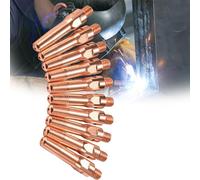 Feeding Wire Smooth Clogging Anti bore Precision M6 Choose diameters Various Suitable Nozzle Copper Guns MIG Contact Tips Welding Pack 10 8.8 * 45mm Aperture 1.0 mm