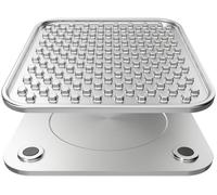 Feedoo Lick Mat for Dogs & Cats Double Wall Stainless Steel - Chew Proof & Whisker Friendly, Non-Slip Base, for Calm Feeding & Anxiety Relief - Dishwasher Safe Slow Feeder Pad [1Pack]