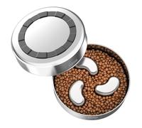 Feedoo Slow Feeder Dog Bowl, Double-Layer Food-Grade Stainless Steel, Heavy Duty with Non-Slip Rubber Base, 1Cups Capacity for Small and Medium Dogs to Slow Down Eating