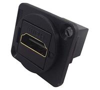 FEEDTHRU, HDMI A, F-F, BLACK PLASTIC; Connector Body Material:-; Connector Mounting:Panel Mount; Contact Plating:Gold Pl CP30200G; Qty X 1