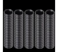 Feegow 100 PCS Clear Coin Capsules For Collection Storage And Display, Hard Plastic Protective Cases With 40mm Inner Diameter, Secure Holder For Commemorative Coins