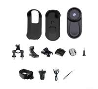 Feegow 1080P Action Camera, for MINI Thumb Action Camera 120° Wide Angle Lens 1080P Body Cameras with Lanyard, Hands-Free POV Camcorders for Cycling Travel(Black)