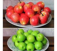Feegow 10Pcs Artificial Apples Mini Simulation Super Small Apples Foam Plastic Home Decoration