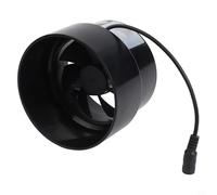 Feegow 12V Duct Fan For - High-Performance 110 m³/h Exhaust Ventilator for Bathrooms, Kitchens & Greenhouses, 3600 RPM, 60 Pa Air Pressure, 100-110 mm Duct Fit(AIR INLET)