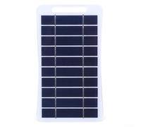 Feegow 2W 5V Solar Panel - Single Polycrystalline Solar Panel Kit Outdoors Solar Panel Photovoltaic Charger with 50Cm USB