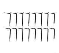 Feegow 3mm Plastic Bend Arrow Dripper for Garden Drip Irrigation - Low-Flow Watering Device with 2.8L/H Output, Fits 3mm Hose, Bulk Pack (50/100 pcs)(100Pcs)
