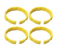 Feegow 4 Pack Elbow Clamp For Karcher Wd2 Wd3 Wd4 Mv4 Mv5 Mv6 Vacuum Cleaners, Replacement Part 2.863-012.0, Robust Plastic Suction Hose Connector Clips(Yellow)