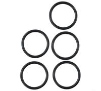 Feegow 5 Pack Rubber O For Ring Seal for 38mm Sink Basin Drain, Black Washer Gasket Replacement to Fix Leaky Bathroom Kitchen Strainer, Inner 28mm Outer 34mm