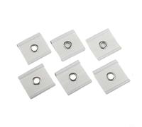 Feegow 6-Pack RV Awning Hooks - For Durable White Socket Hooks for Outdoor Shelters, Door Curtains & Roller Blinds - Fits Most Standard Awning Track Systems(WHITE)