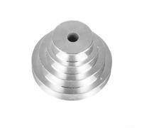 Feegow Aluminium Pagoda Pulley Wheel For Benchtop Drill Press Z4116, 4/5-Step Transmission Wheel For A-Type V-Shaped Timing Belt(3pcs set)