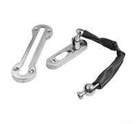Feegow Anti-Theft Door Chain Lock - Heavy-Duty Zinc Alloy Security Latch for Interior Doors, Enhances Home Safety Without Full Door Closure(SILVER)