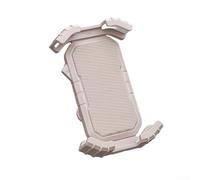 Feegow Bike Phone Holder Metal Handlebar Mount Shockproof | Internal metal arms, 4-lock stability, fits vertical horizontal vents, anti-scratch silicone, bumpy road safe(Coffee)