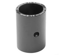 Feegow Blue Aluminium Bike Handlebar Shim Spacer 25.4mm To 31.8mm Stem Reducer Secure Locking Cycling(Black)