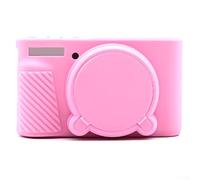 Feegow Camera Case - For Canon Cameras, For PowerShot 740/730 Series, Soft Silicone Protective Case with Lens Cover(for PINK)