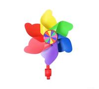 Feegow Childrens Bike Windmill Accessory With Bearing-Enabled Rotation Spins During Forward Motion Or Wind Exposure Clip- Setup Handlebars
