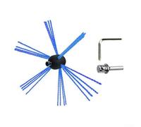 Feegow Chimney Sweep Brush Head Kit | Nylon Brush Head And Connector Kit For Chimney Sweeping - Chimney Cleaning Kit Nylon Flexible Brush Head