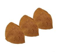 Feegow Coco Fiber Hanging Basket Liners - 3-Pack Replacement Liner for Indoor & Outdoor Planters - Fits 8 to 16 Inch Baskets, Sustainable Coconut Coir, Soil-Retaining(12in)