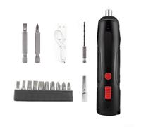 Feegow Electric Cordless Screwdriver, 250 RPM, Non-Slip Mini Electric Screwdriver Set for Daily & Light Industrial Use(B)