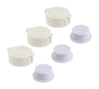 Feegow Exhaust Valve Cap And For Above-Ground Pools - White Replacement Part Compatible With Models 10043 & 10044, Fits Pools 36" And Under Or 42" And Above(3 Sets)