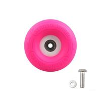Feegow for brompton 74mm Wheels, Silent Folding Bike Casters, PP TPE Replacement Rollers, Quiet Wheel Upgrade, Colorful Small Bicycle Wheels, Smooth Rolling Front Caster,(Rose)