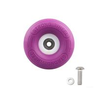 Feegow for brompton 74mm Wheels, Silent Folding Bike Casters, PP TPE Replacement Rollers, Quiet Wheel Upgrade, Colorful Small Bicycle Wheels, Smooth Rolling Front Caster,(Purple)