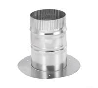 Feegow Galvanised Iron Duct Connector Flange for 4/6/8 Inch | Flexible Duct Collar, HVAC Ventilation Fitting, Dryer Vent Pipe Adapter, Extractor Fan Wall