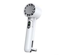 Feegow Hand Held Fan - Portable Powerful Colling Fan With 4000MAh Battery, Built In TEC Refrigeration Units, 5-speed Winds Silent Mini Electric Fan