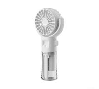 Feegow Handheld Fan, Portable USB Hand Held Fans Mist Fan, 6-8 Hours Battery Life, Fast 2 Hour Recharge, Personal Cooling Fans Perfect for Outdoor Use(White)