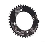 Feegow MTB Chainwheel 38T 104BCD High Strength Lightweight | Solid CNC construction, 34T tooth count, lightweight design, reduces total bike weight by 1kg(34T black)
