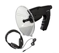 Feegow Parabolic Microphone Monocular, Monocular X8 Times Long Distance Hearing, Birds Listening Telescope With Earphone For Bush Walking, Birdwatching