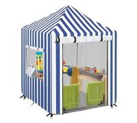 Feegow Playhouse Cover - Heavy Duty 210D Cover for Smoby Outdoor Playhouse, Waterproof & Sun Protective, Kids Play House Cover with Fastening Straps and Buckles(Blue)