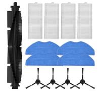 Feegow Replacement Parts Kit for Tefal For X-Plorer Series 70, 140, 140+ & Explorer 75 S Max, Includes Main Brush, Side Brushes, Mop Cloths and