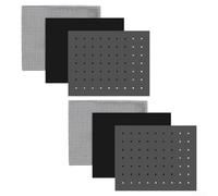 Feegow Reusable Non- Air-Fryer Oven Liners, Silicone Baking Mats 9 X 11 Inches, Perforated Mesh & Solid For Clean, Heat Resistant, 6 Pack