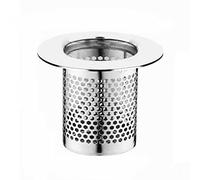 Feegow Shower Drain Strainer Hair Silver Stainless Steel Sink Strainer Kitchen Bathroom Hair Catcher Plug Hole Bathtub Drain Filter Kitchen Bathroom Sink Strainer -C