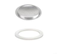 Feegow Silicone Rubber Replacement Seal ForEspresso Moka Pot Effortless Installation, Sieve Insert and Sealing Rings for Coffee Pots(1 cup+sieve)