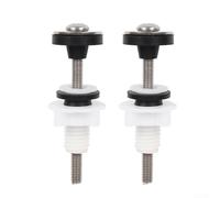 Feegow Toilet Cistern to Pan Fixing Kit with Stainless Steel Bolts and Rubber Gaskets for Close Coupled WC Tank Sealing, Quick Install M6 Screws Set
