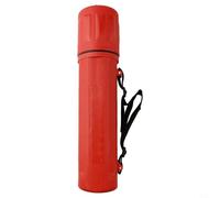 Feegow Welding Rod Storage Tube for MMA Electrodes, 4.5kg Capacity Container with Carry Strap, Moisture-Resistant Plastic Holder for 350mm Rods, Red