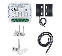 Feegow WiFi Garage Door Controller Compatible with and - Voice-Activated Remote Switch for Alexa/Home, 100-240V AC, Real- Notifications