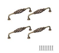 FEEIMOL 4 Pieces Vintage Bronze Bird Cage Drawer Handle Nest Twist Door Handles Antique Birdcage Cabinet Handles Cupboard Pull Cabinet Knob for Furniture Kitchen Wardrobe128mm