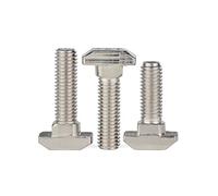 FEEIMOL T Bolt M8x25mm Carbon Steel T-Slot Drop-in Stud Sliding Screw Bolt for 45 Series European Standard Aluminum Profile (10pcs)