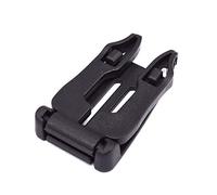 FeeJoo Multi Molle Tactical Adjustable Foldable EDC Clip Buckle Connect Lock Black Pack of 5