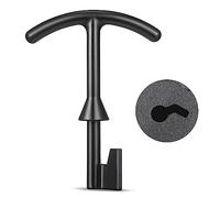 Feekoon 1 Pack 5.5'' Water Meter Box Key, Compatible with M07001 Water Meter Cover Key, Water Meter Cover/lid Opening Tool, Quality Metal T Wrench Hook to Access The Main Valve for Turning Water Off