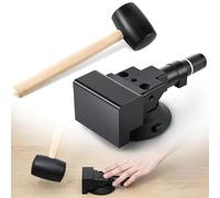 Feekoon 1 Pack Floor Gap Fixer Tool, Heavy Duty Plank Grabber with Vacuum Suction Cup & Rubber Mallet Hammer for Wood, Vinyl, Laminate Floor, Flooring Gap Repair Kit (Not for Scraped Surface Flooring)