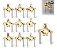 Feekoon 10 Pcs 1/2" to 1" Ground Clamp, #10 to #2 Wire Range