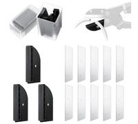 Feekoon 2-1/2" Replacement (10) Blades & (3) Anvils & (2) Storage Boxes, Cutting Tool Compatible with Craftsman Ronan Handi-Cut 301/330/37310/37300/37250